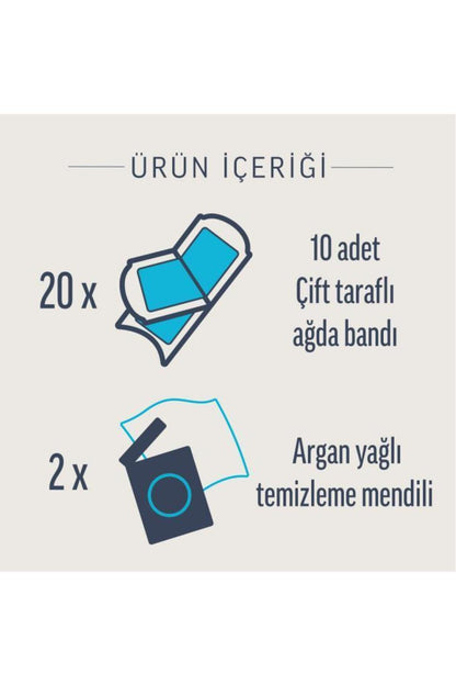 Professional Sir Ağda Bandı Bacak & Vücut Bölgesi Hassas Ciltler 20'lı