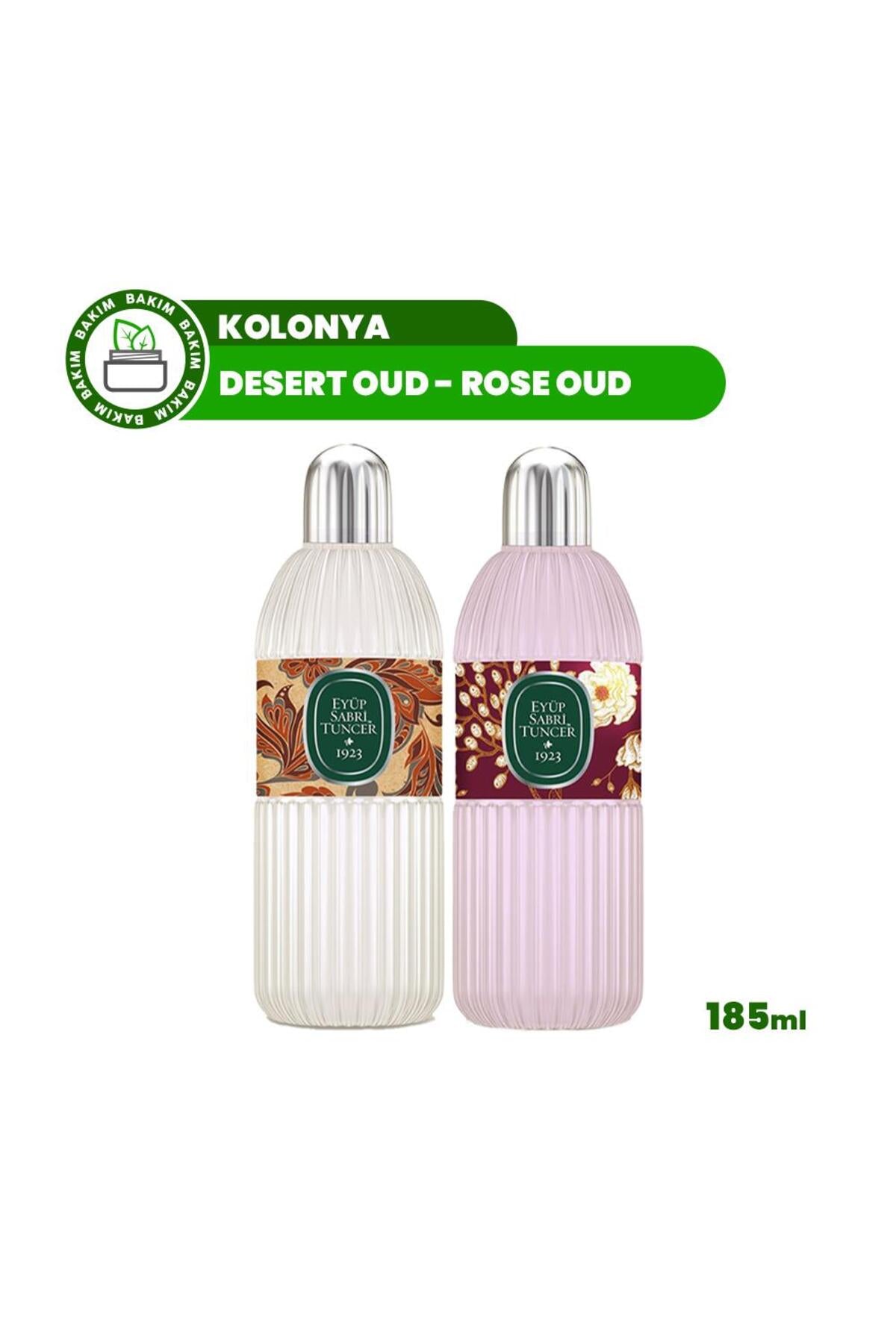 Kolonya Desert Oud ve Rose Oud 185 ml Cam Şişe