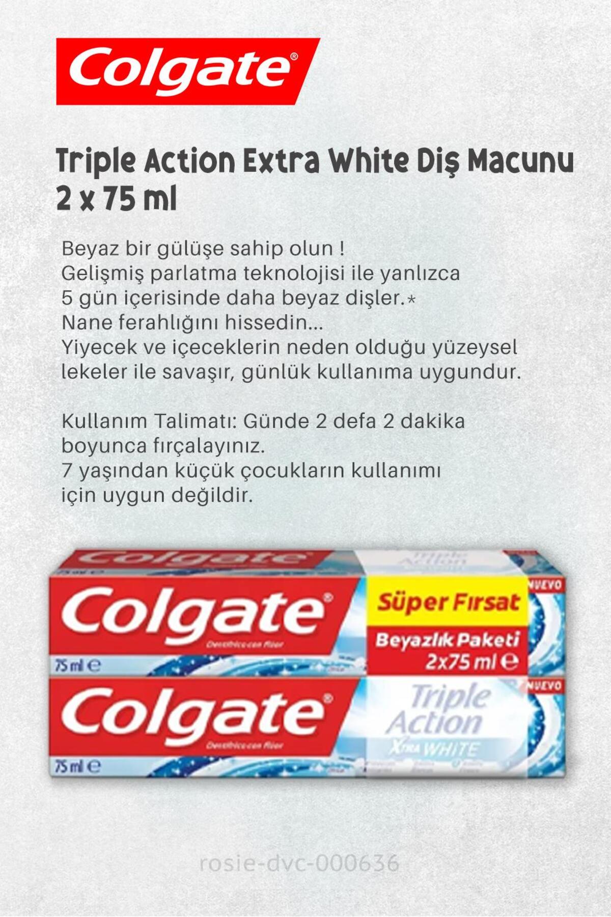 Hassasiyete Pro Çözüm Beyazlatıcı 75 ml, Extra White 2 x 75 ml Diş Macunu ve ROSIE