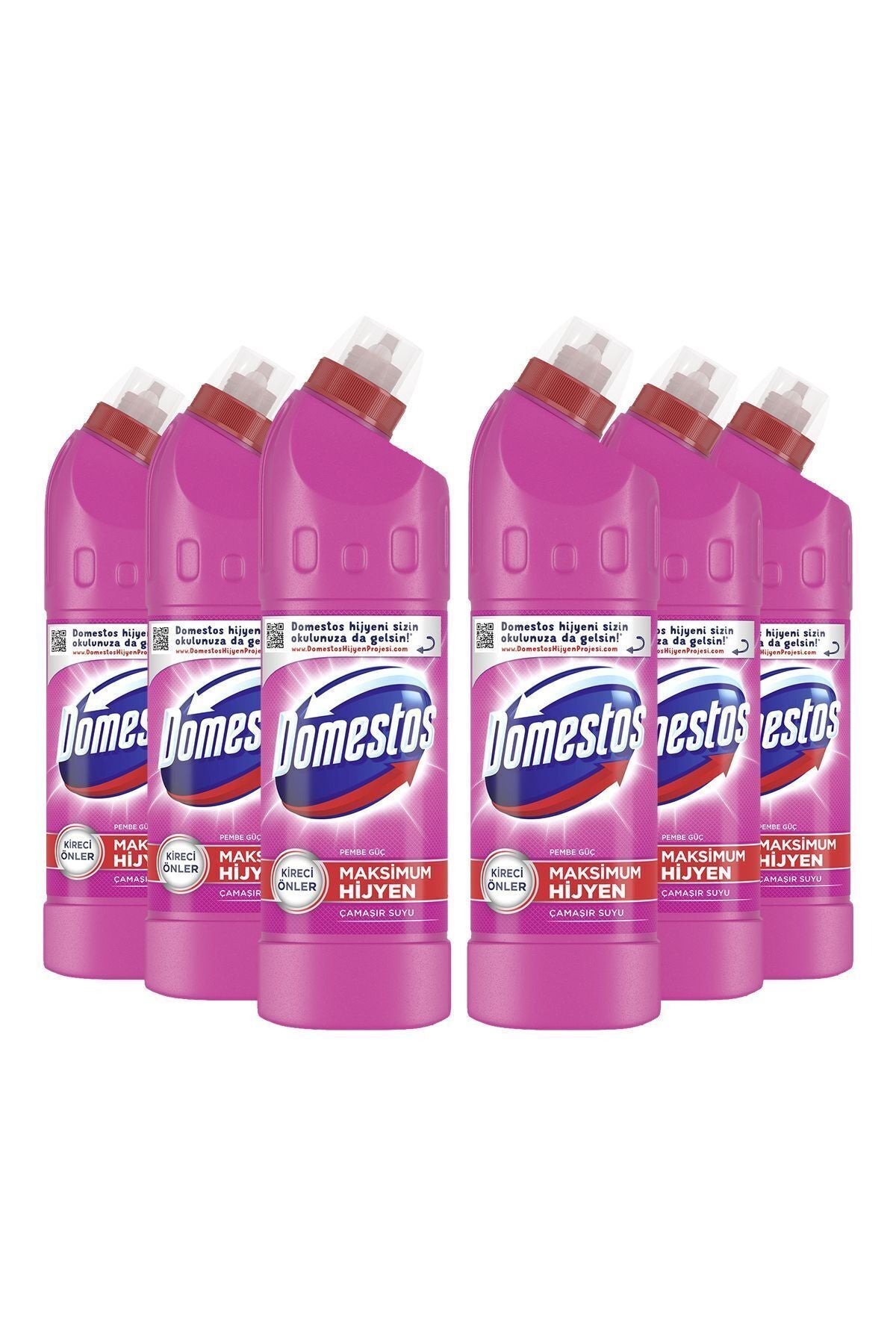 Çamaşır Suyu Pembe Güç 750 ml 6 Adet