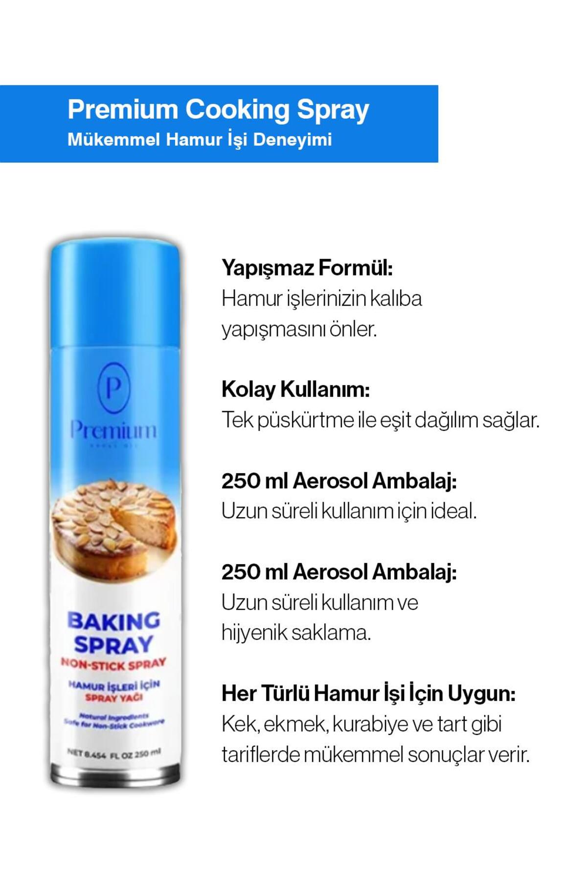 Baking Spray, Hamur İşleri için Sprey Yağı 250 ml