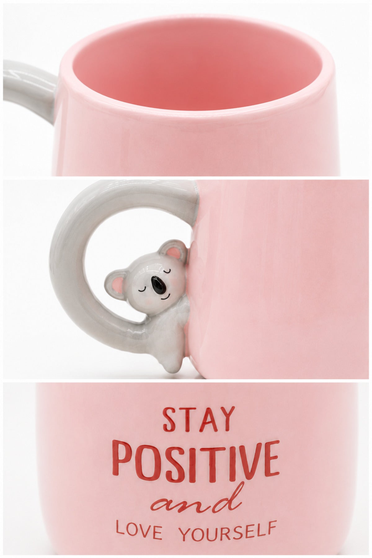Koala Figürlü Dolomite Kupa Mug, 400 ml