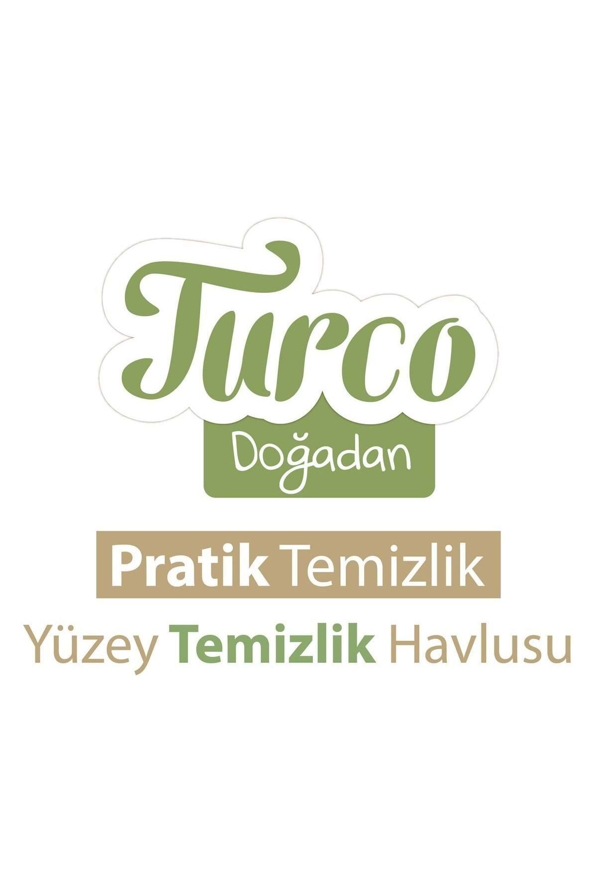 Turco Doğadan Pratik Yüzey Temizlik Havlusu 100 Yaprak Yeşil Sabun/Yeşil Çam (3 Lü Set) 3
