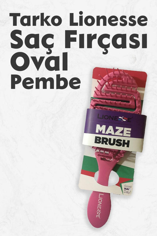 Lionesse Saç Fırçası Oval Pembe