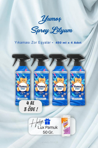4 AL 3 ÖDE Sprey Lilyum 450 ml, Pamuk Hediyeli
