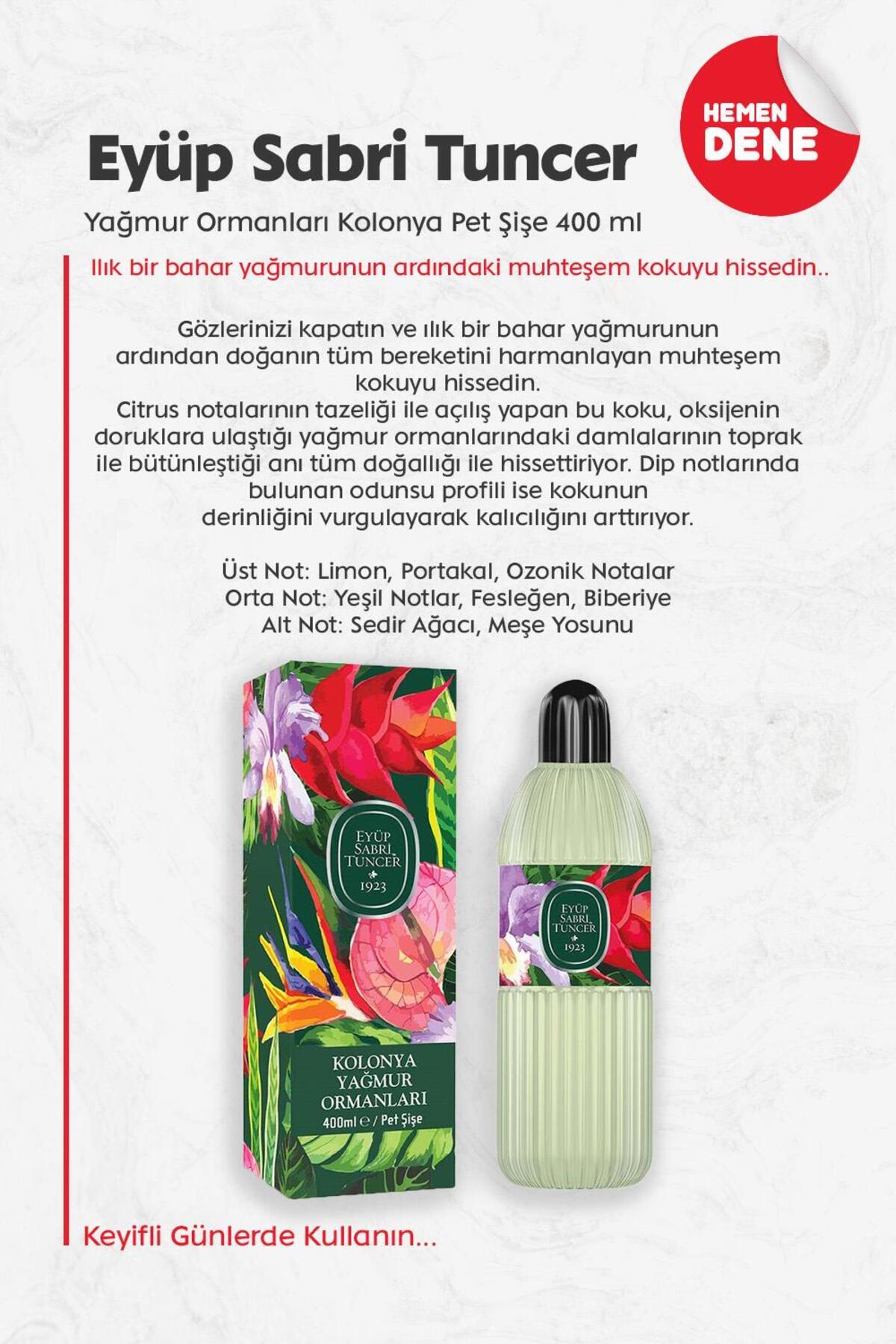 Yağmur Ormanları Kolonya Pet Şişe 400 ml