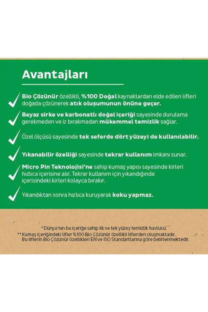 Bio Çözünür Deniz Tuzu 50'li 7 AL 6 ÖDE Yüzey Temizlik Havlusu ve ROSIE