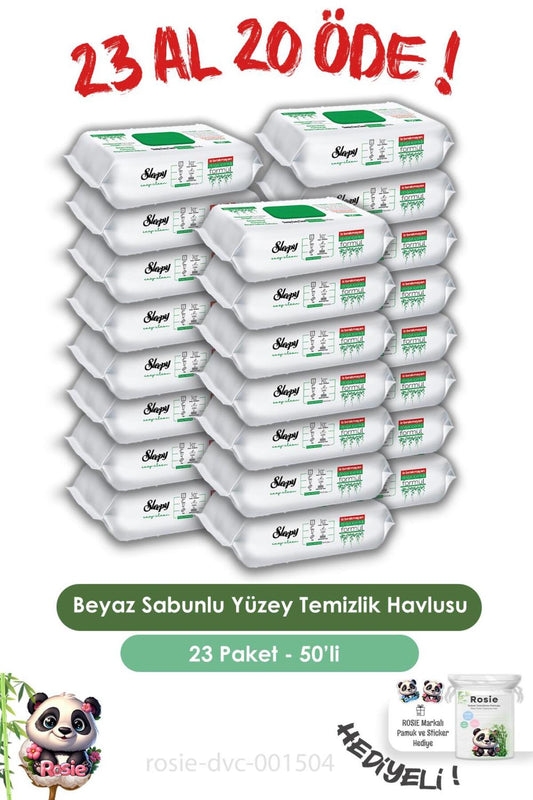 50'li Easy Clean 23 AL 20 ÖDE Yüzey Temizlik Havlusu, ve ROSIE