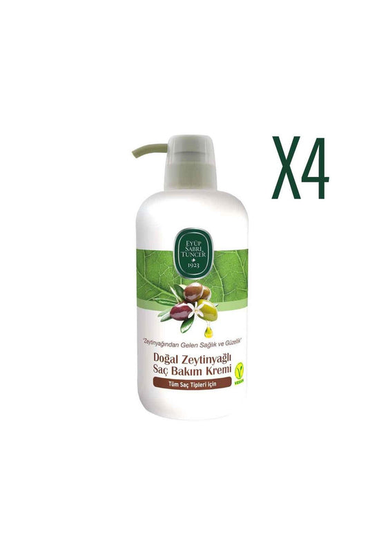 Doğal Zeytinyağlı Saç Kremi 600 ML x 4