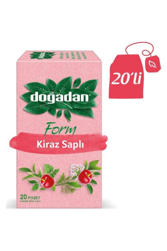 Form Çay Kiraz Saplı 20'li