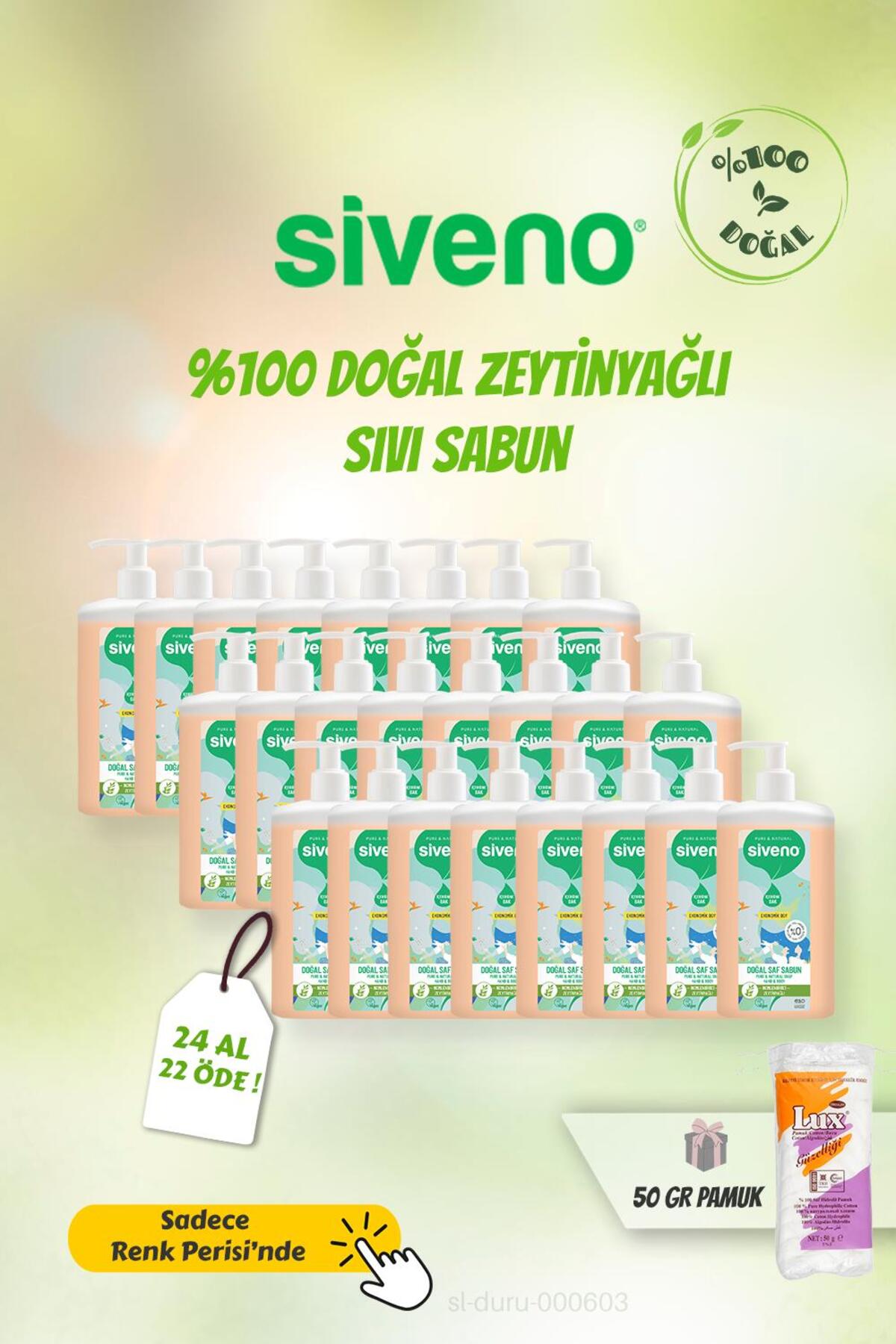 %100 Doğal Saf Sıvı Sabun Zeytinyağlı 24 Al 22 Öde 1 Lt Ve 50 gr Pamuk