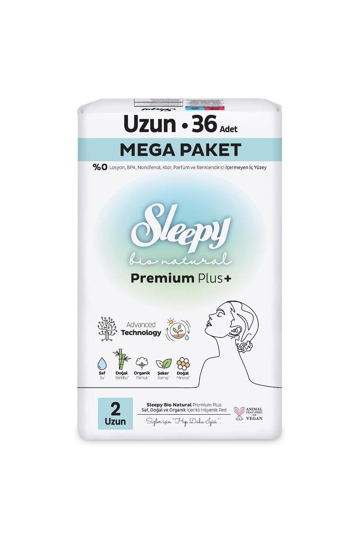 Bio Natural Normal 46, Uzun 36 Adet Mega Paket ve Rosie Pamuk