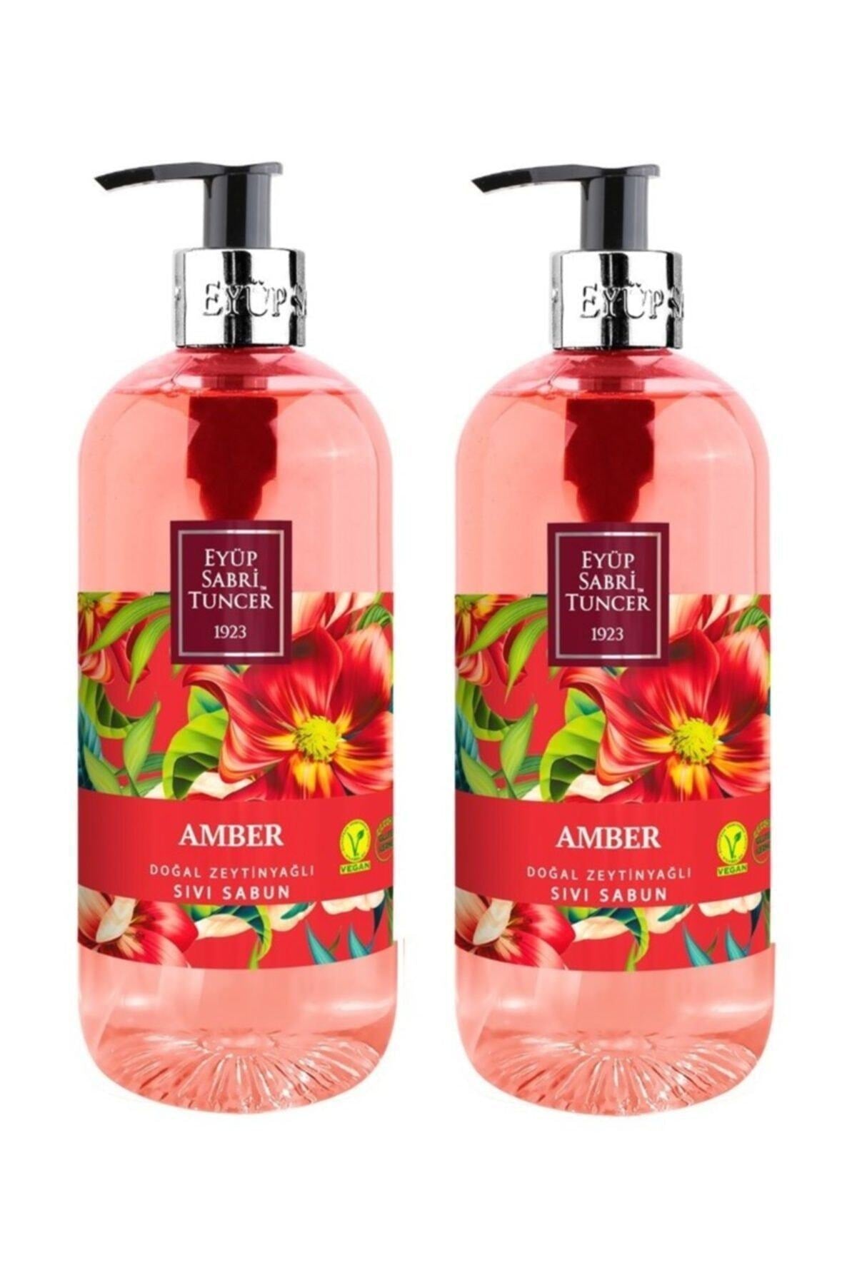 2 Adet Amber Doğal Zeytinyağlı Sıvı Sabun 500 Ml