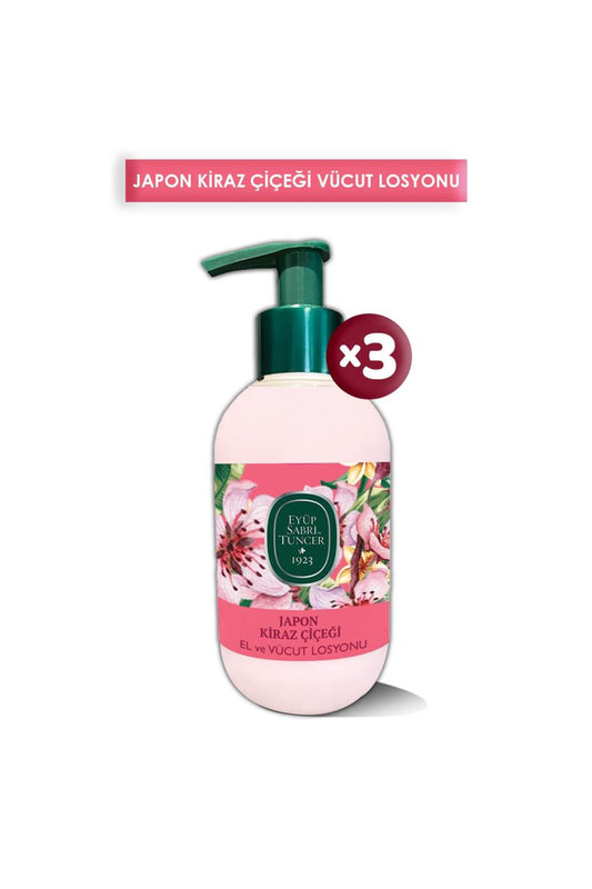 Japon Kiraz Çiçeği El ve Vücut Losyonu 280 ml x 3