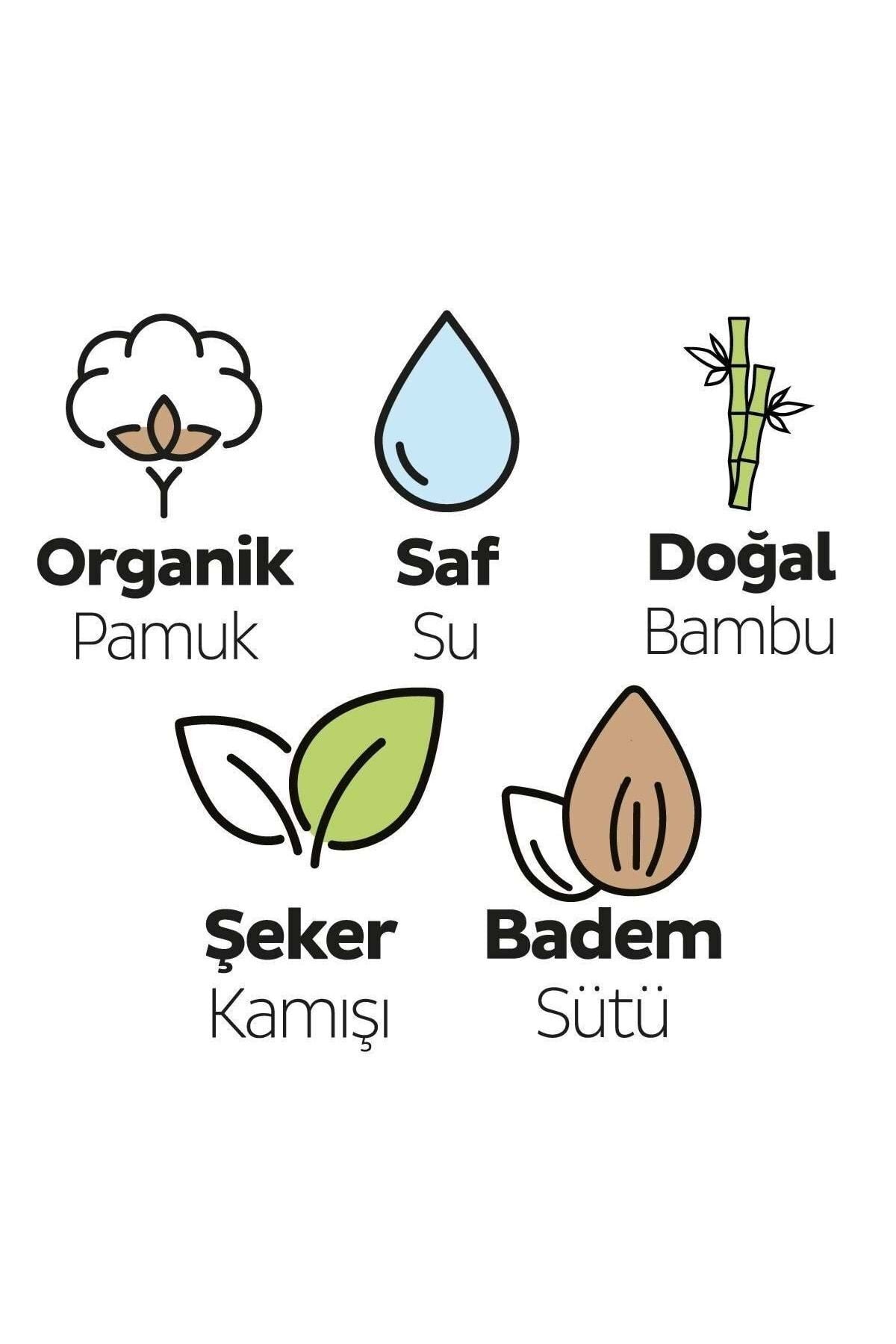 Islak Havlu Mendil Bio Natural 40 Yaprak Yeni Doğan (18 Li Set) Plastik Kapaklı 720 Yaprak