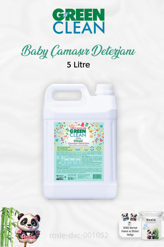 Baby Bitkisel Çamaşır Deterjanı Lavanta Yağlı 5 Lt Ve Rosıe