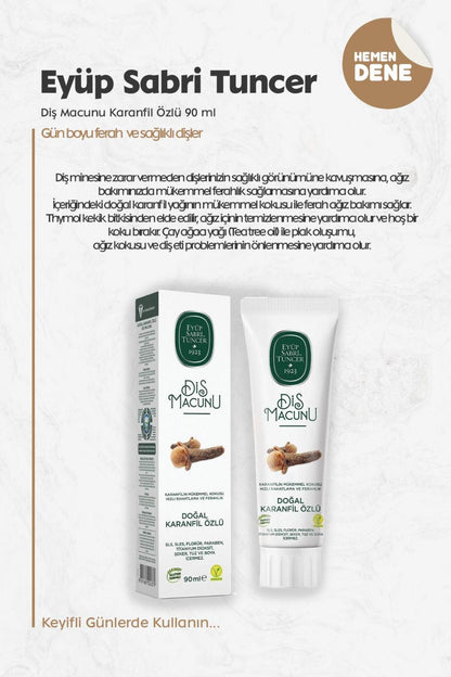 Diş Macunu Karanfil Özlü 90 ml