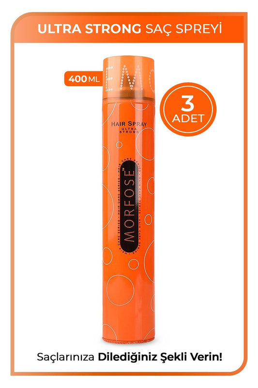 Saç Spreyi 400 ml Turuncu x 3 Adet