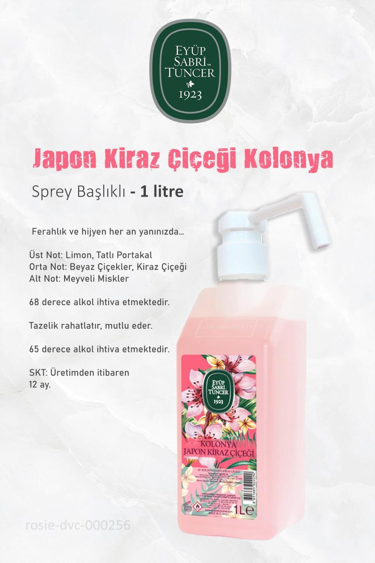Sprey Başlıklı 1 Lt Bodrum Mandalinası, Japon Çiçeği, Klasik Limon ve ROSIE