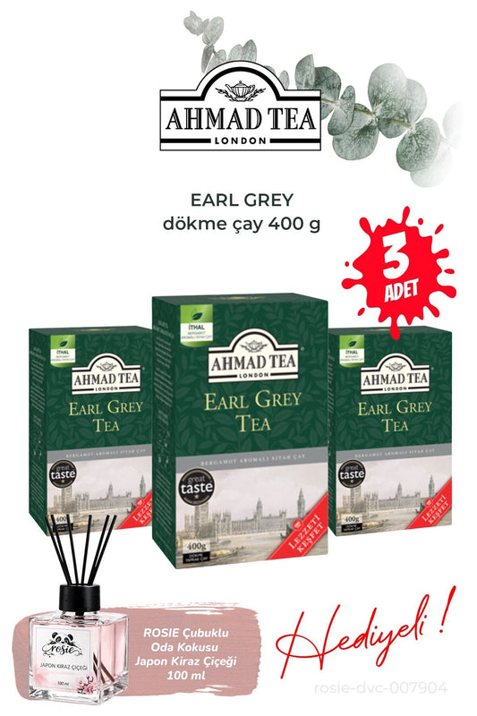 Early Grey 3 Paket dökme çay 400 g ve Oda Kokusu