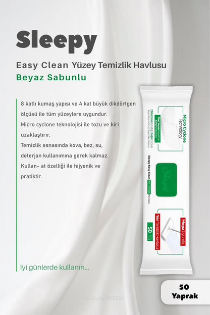 Yüzey Temizlik Havlu, Mopa Uyumlu 4 XL Havlular ve Pamuk