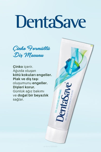 Diş Macunu 7 AL 6 ÖDE Çinko Formüllü Ağız Kokusu 75 ml ve Kulak Çubuğu
