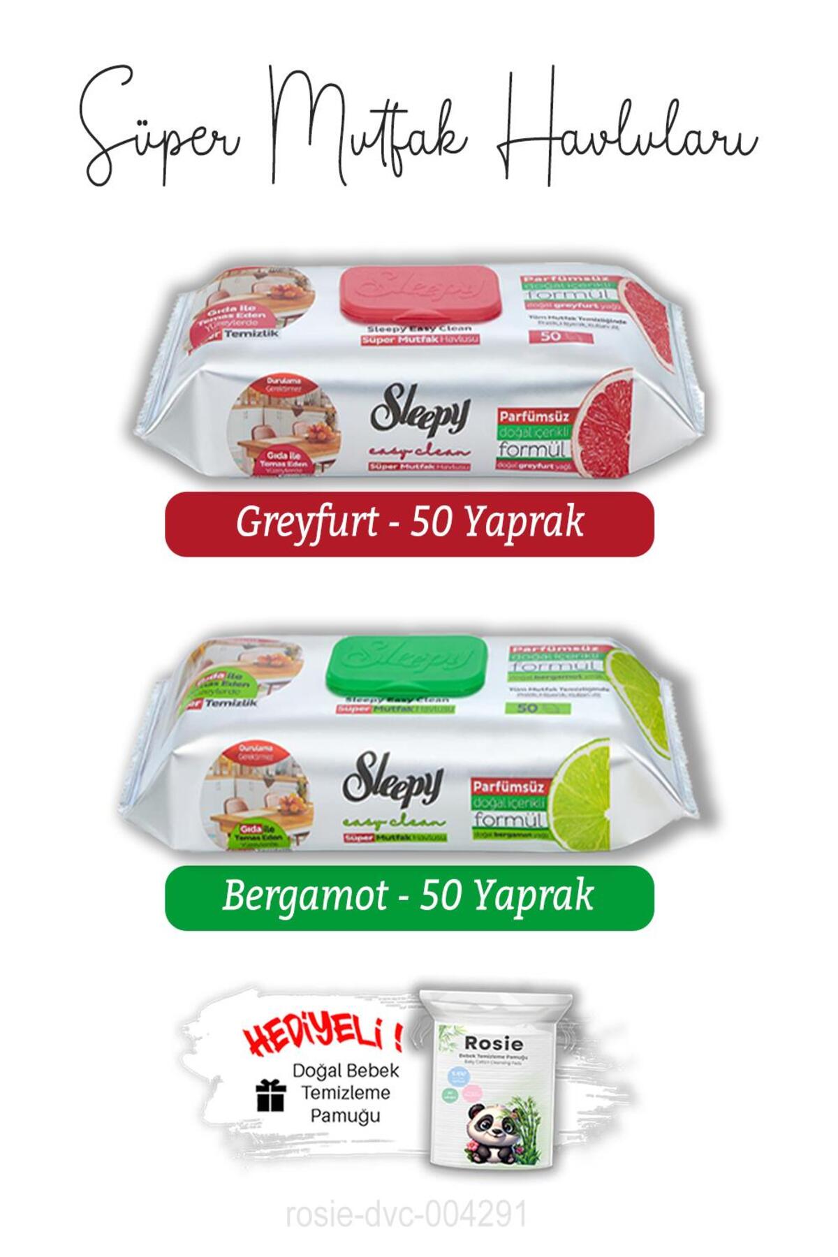 Greyfurt ve Bergamot Süper Mutfak Havlusu 50'li ve ROSIE