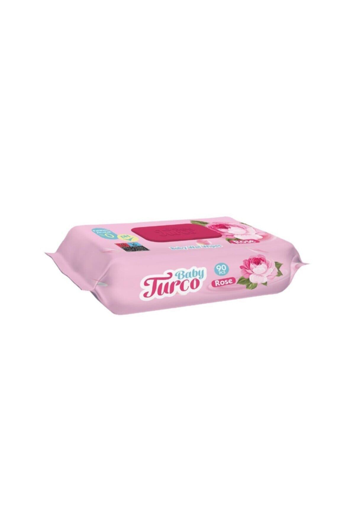 Gül Kokulu Islak Bebek Havlusu 90 LI ( 6 PAKET)