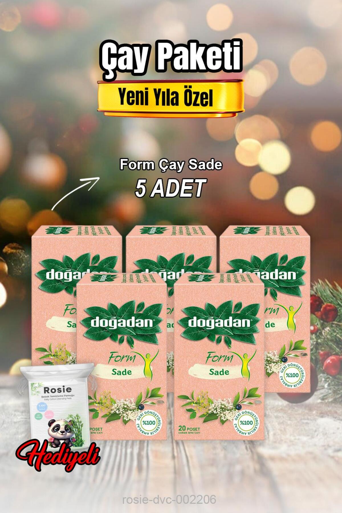 Form Çay Sade 20'li X 5 ve Rosıe Pamuk