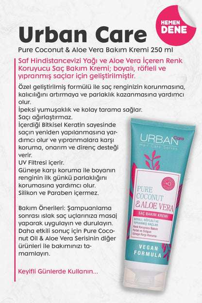 Pure Coconut & Aloe Vera Bakım Kremi 250 ml