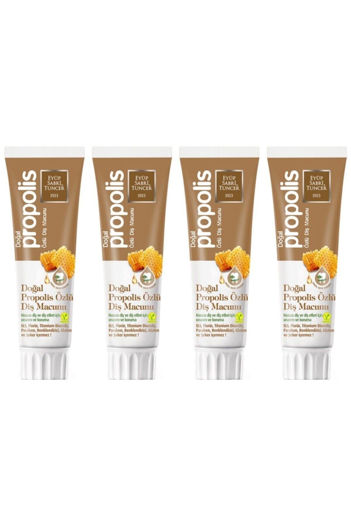 Doğal Propolis Özlü Diş Macunu 75 ml x 4 Adet