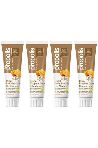 Doğal Propolis Özlü Diş Macunu 75 ml x 4 Adet
