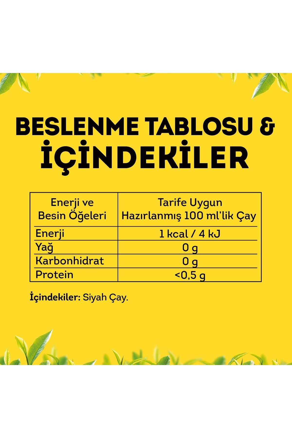 Yellow Label Dökme Siyah Çay 1000 gr