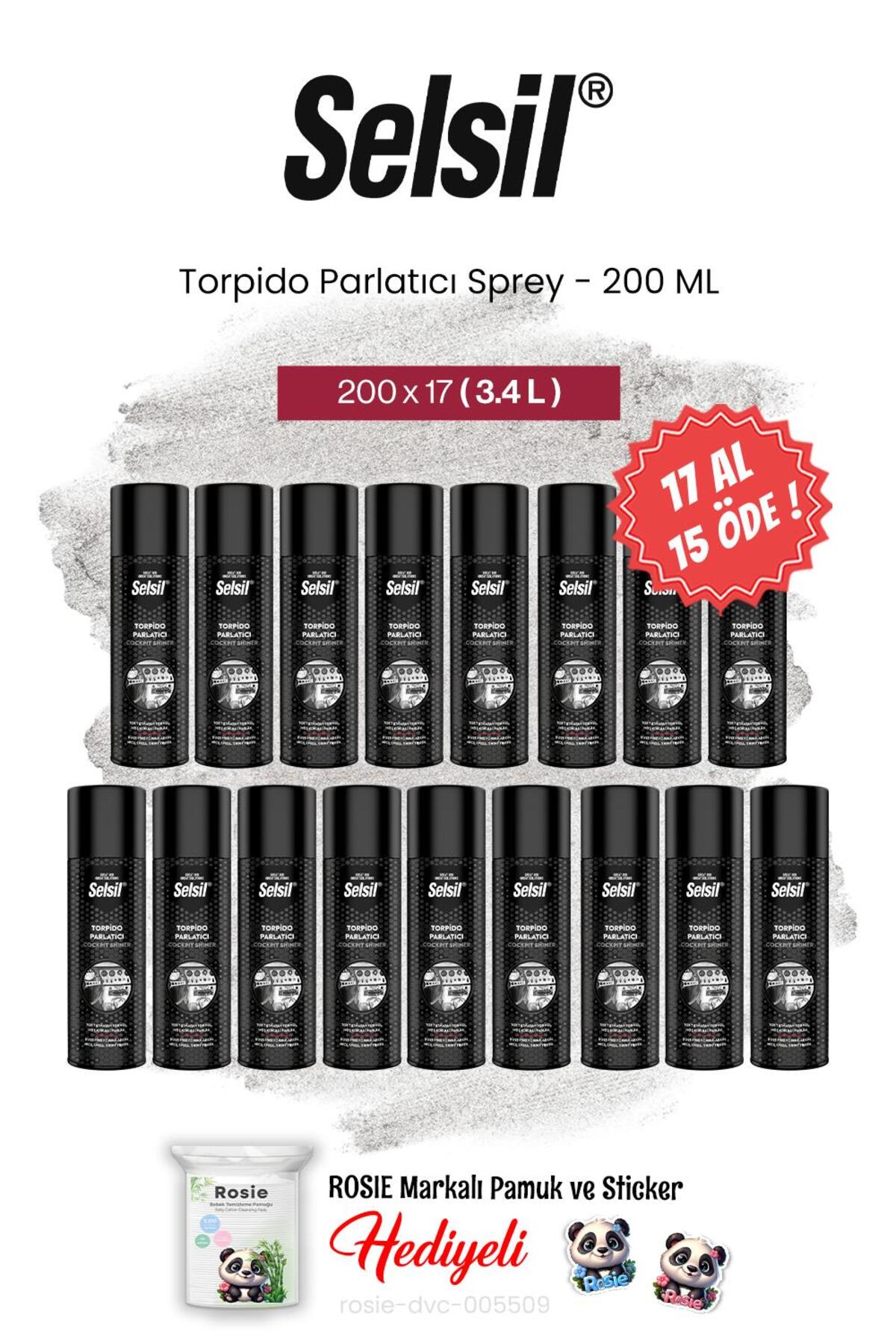 200 ml Torpido Parlatıcı Sprey, 17 AL 15 ÖDE ve rosie pamuk