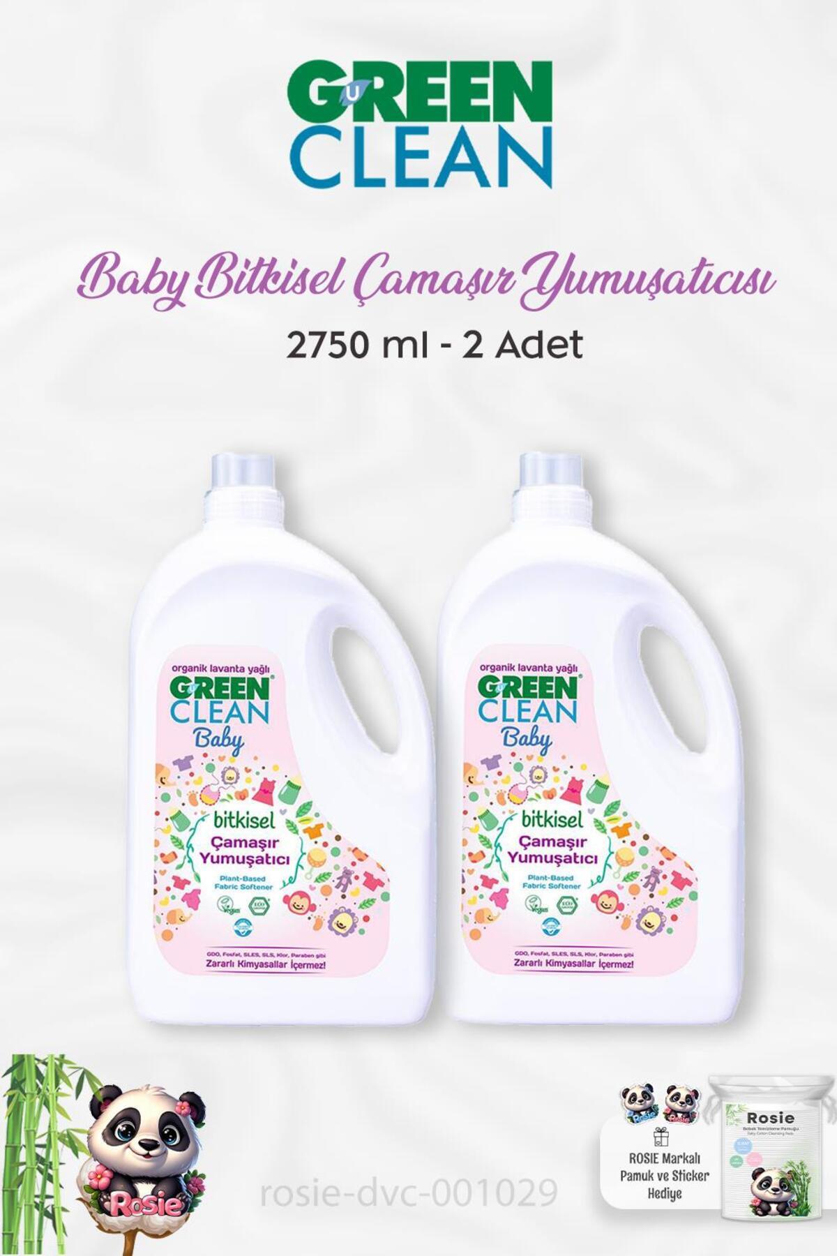2 Adet Baby Bitkisel Çamaşır Yumuşatıcı 2750 ml ve ROSIE