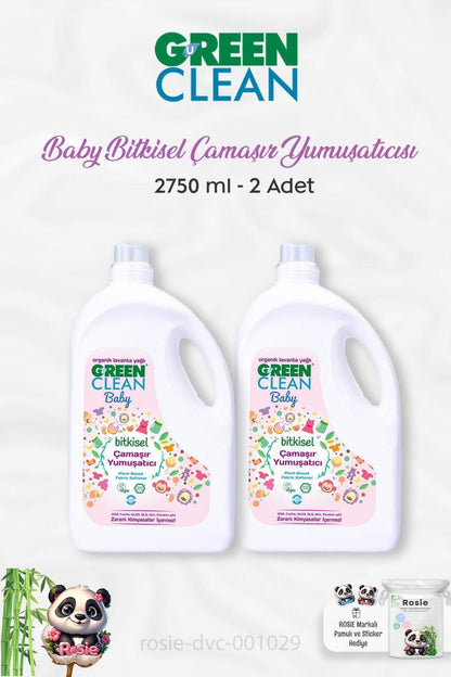 2 Adet Baby Bitkisel Çamaşır Yumuşatıcı 2750 ml ve ROSIE