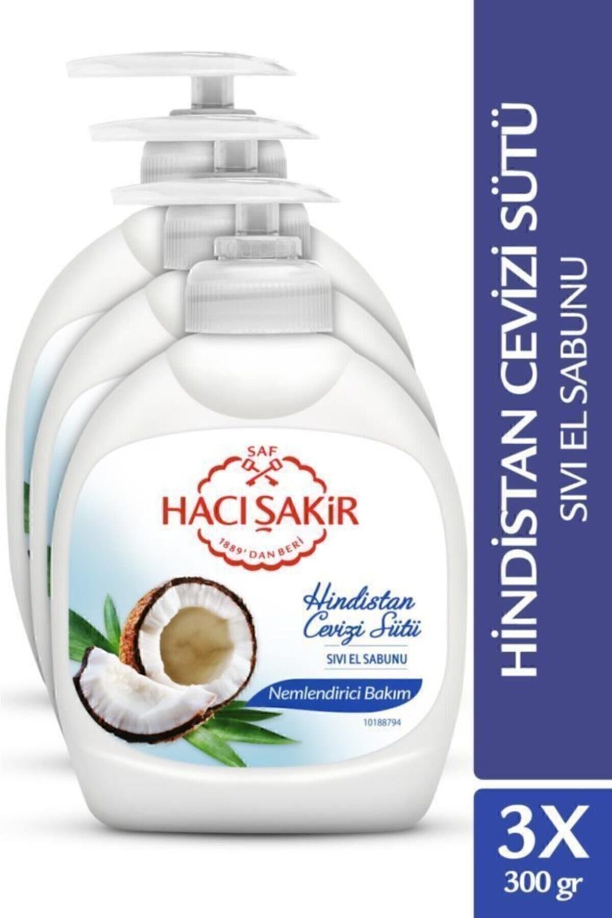 Hindistan Cevizi Sütü Nemlendirici Bakım Sıvı El Sabunu 300 ml x 3 Adet