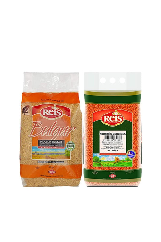 Kırmızı Mercimek Ve Pilavlık Bulgur 5 Kg