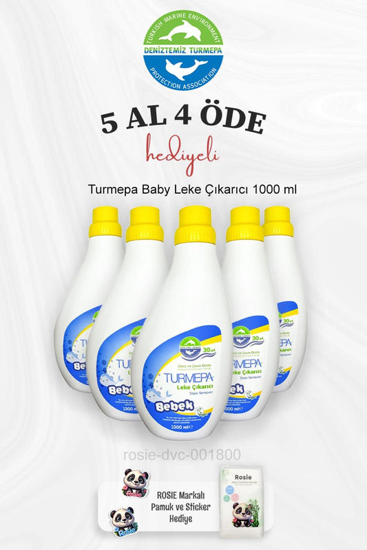 Bebek Leke Çıkarıcı 1000 ml 5 Al 4 Öde ve Rosie Pamuk