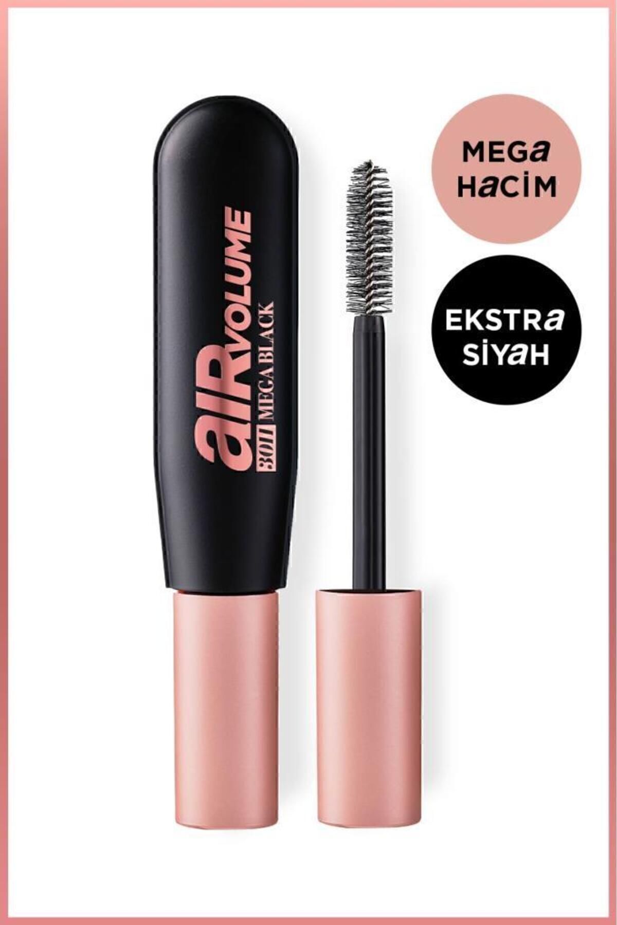 Air Mega Black Maskara – 30 Saate Kadar Kalıcı – Ekstra Siyah