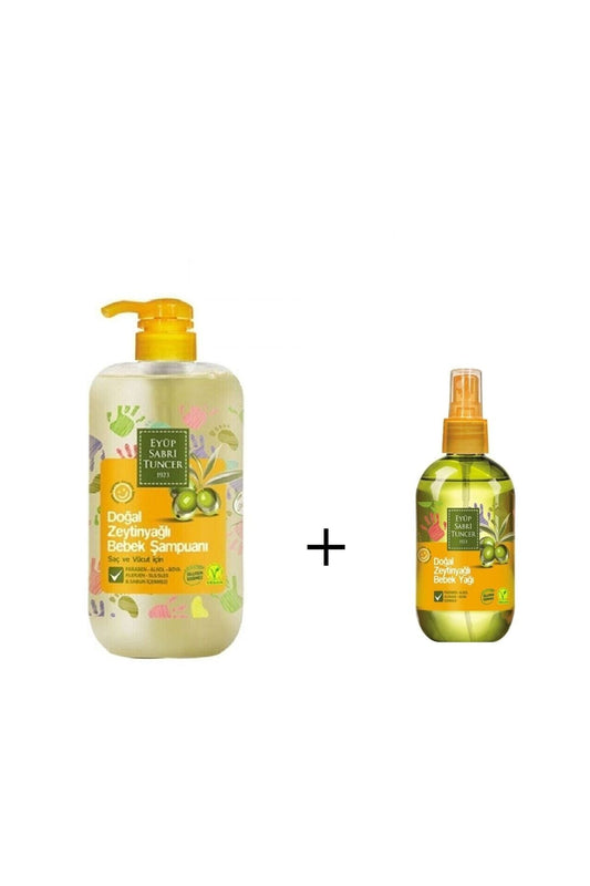 Bebek Şampuanı Zeytinyağlı 600 ml ve Bebek Yağı 280 ml
