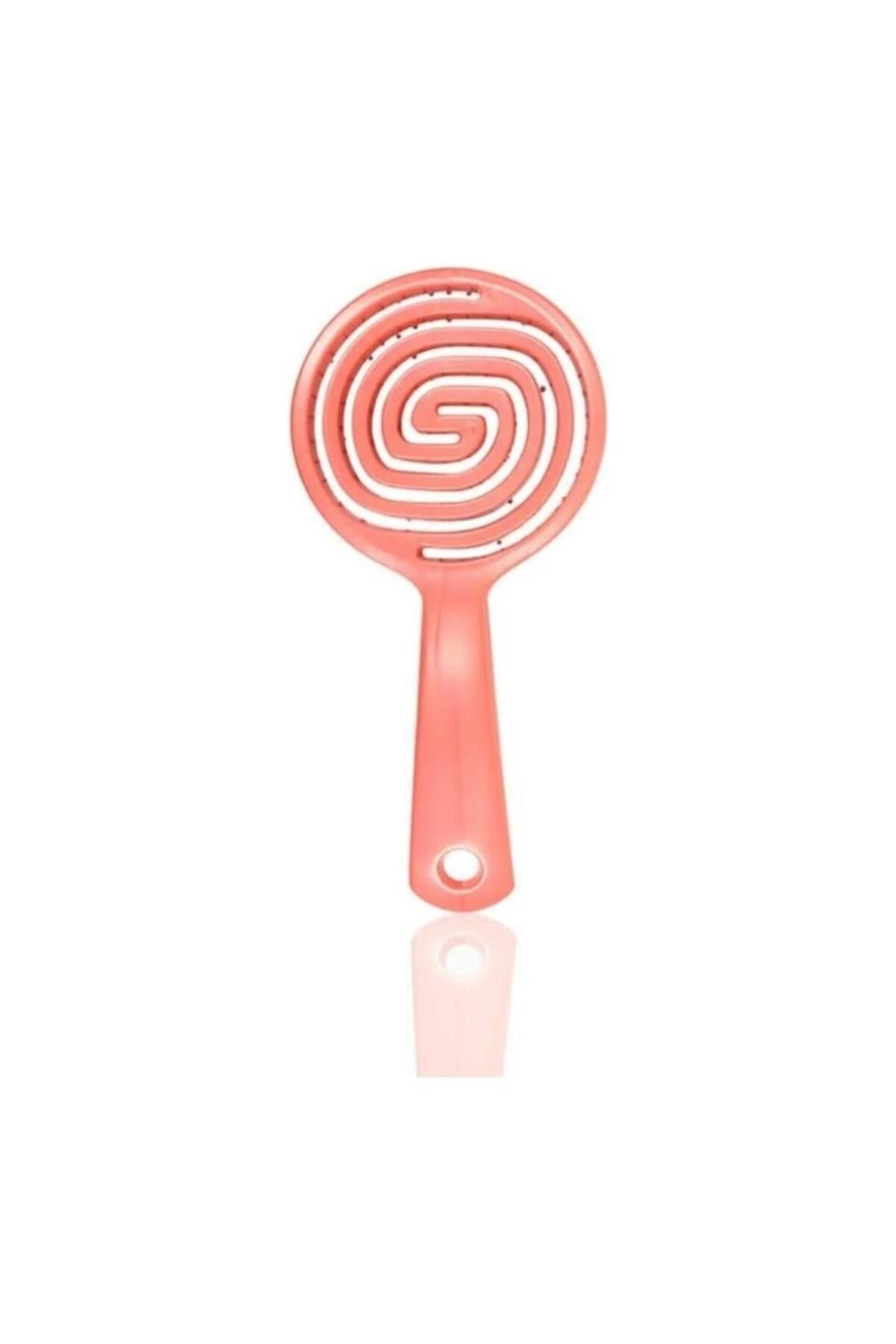 Üç Boyutlu Oval Saç Fırçası Pembe