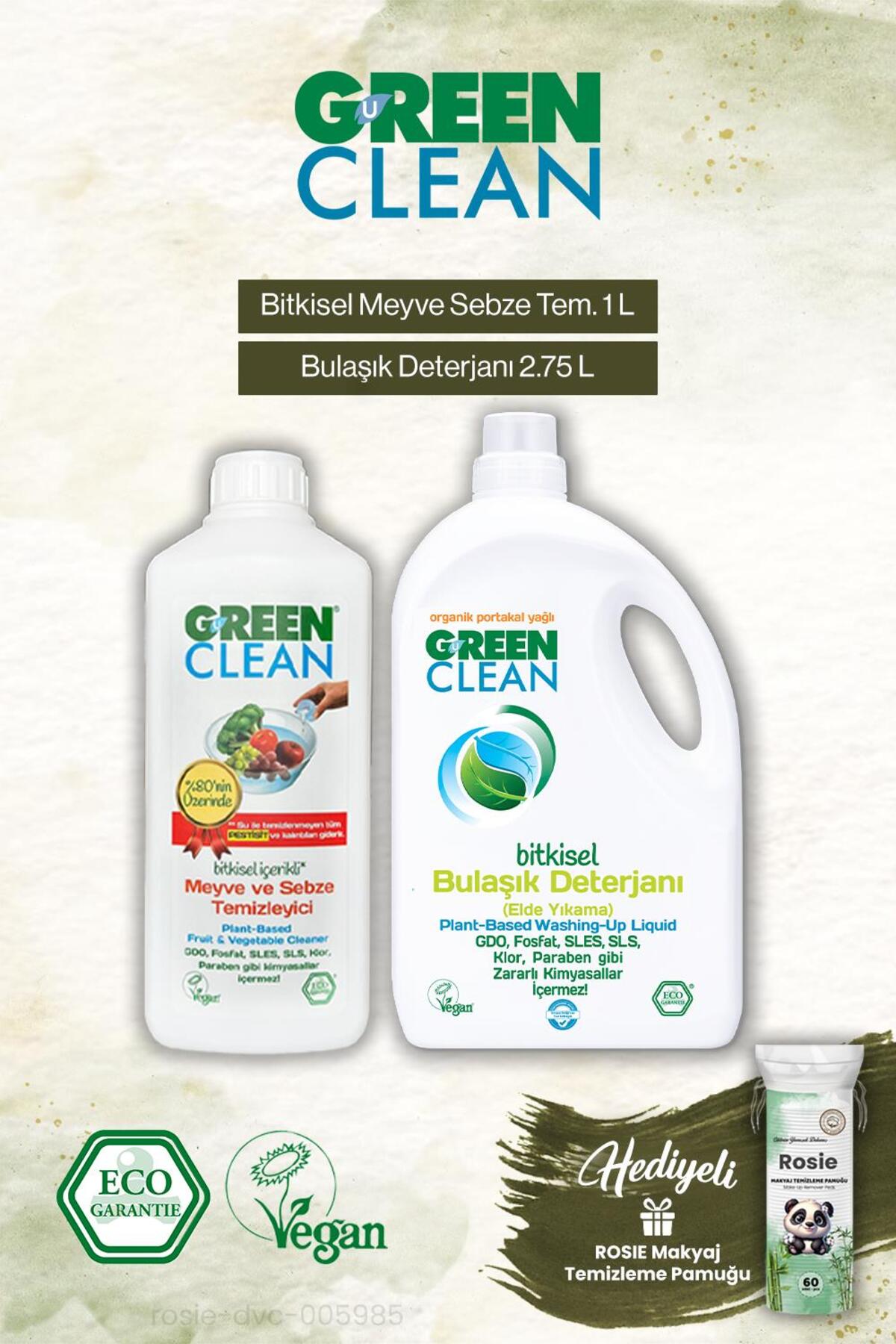 Bulaşık Deterjanı 2.75 L ve Meyze Sebze Tem. 1000 ml, Rosie Hediye