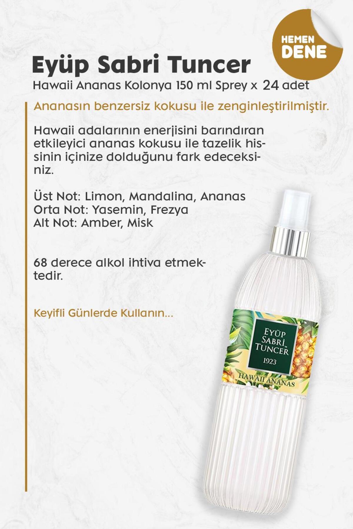 Hawaii Ananas Kolonyası 150 ml x 24 adet