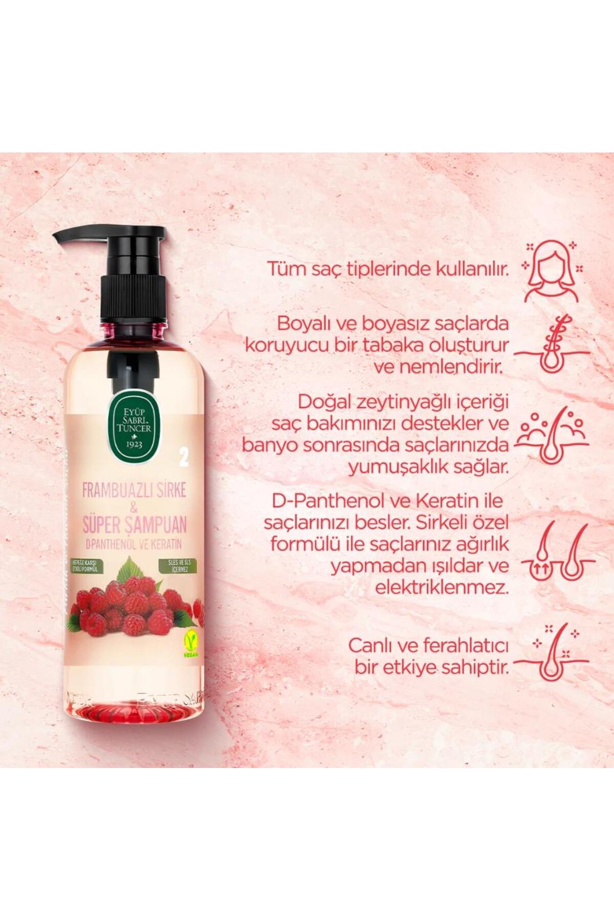 Sirke Frambuaz Saç Toniği ve Şampuan 100 ml, ROSIE makyaj pamuğu