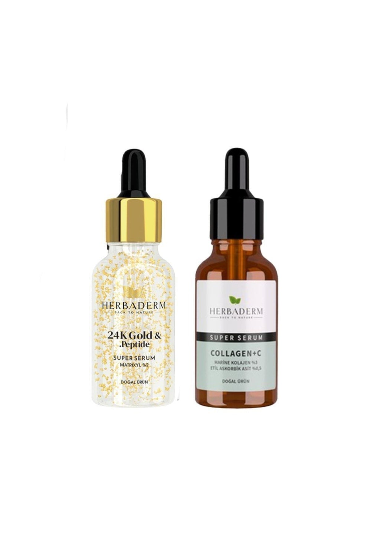 Super Serum 24k Gold & Peptide 30 Ml Ve Collagen+c 30 Ml