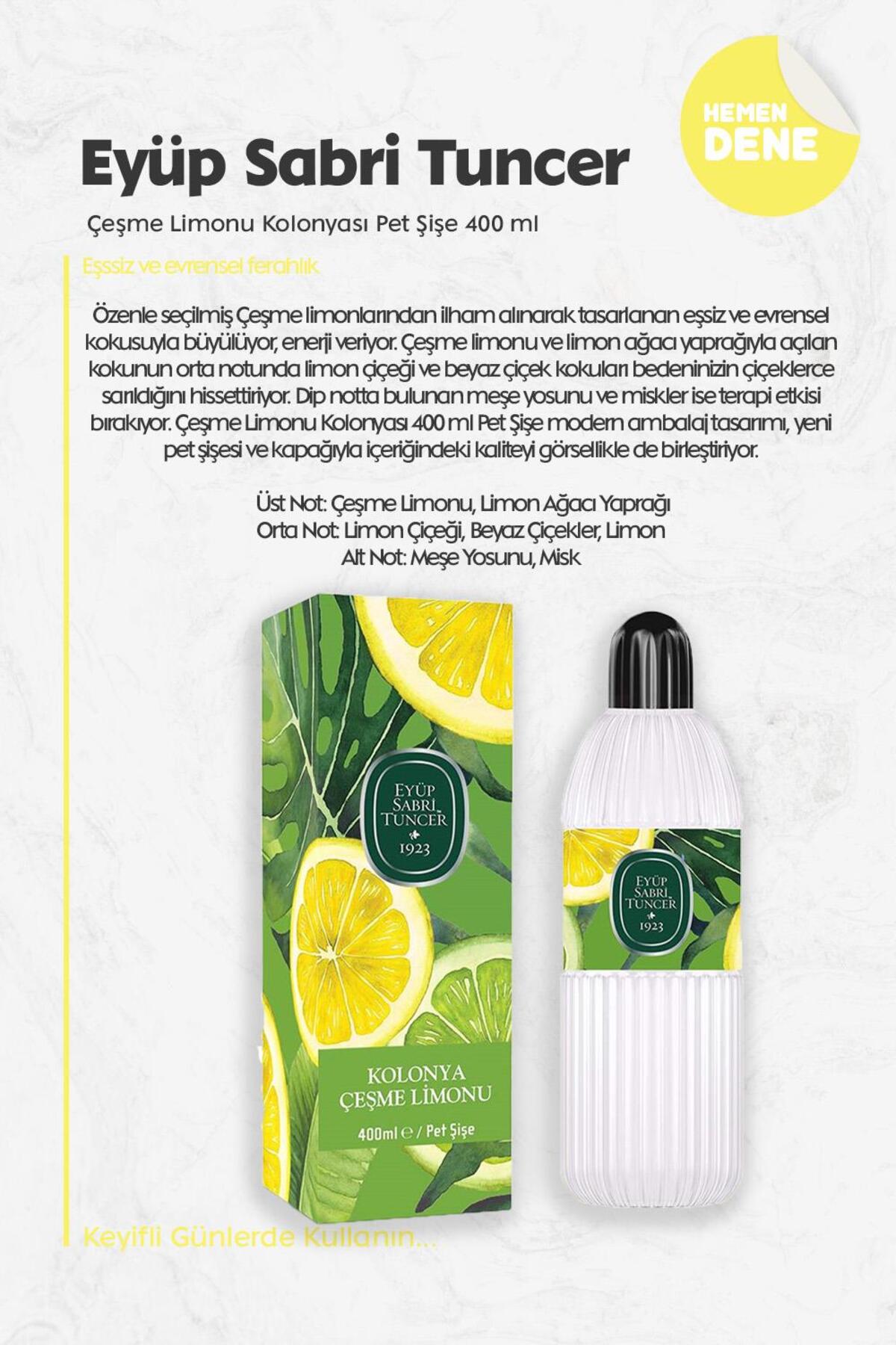 Çeşme Limonu Kolonyası Pet Şişe 400 ml