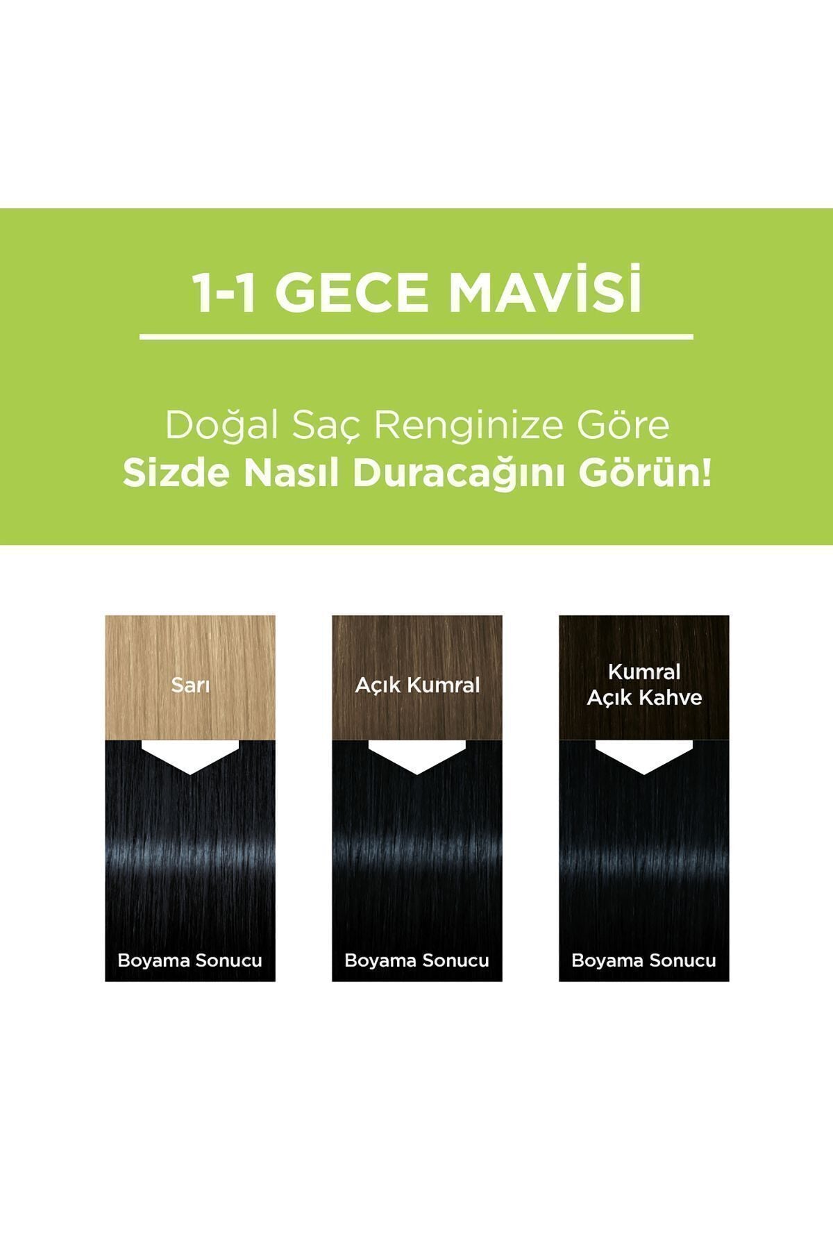 Kalıcı Doğal Renkler 1-1 Gece Mavisi