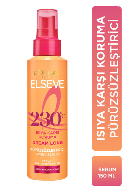 Dream Long Düz Pürüzsüzleştirici Serum + Isıya Karşı Koruyucu Sprey + Curl Bounce Mini Mascara