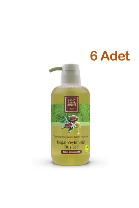 Doğal Zeytinyağlı Duş Jeli 600 ml X 6 Adet
